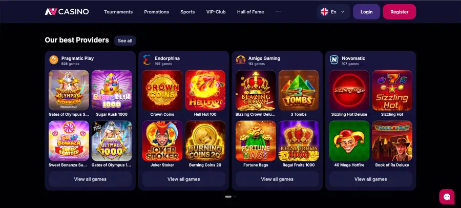 NV Casino deposit methods
