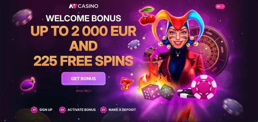 NV Casino online login page