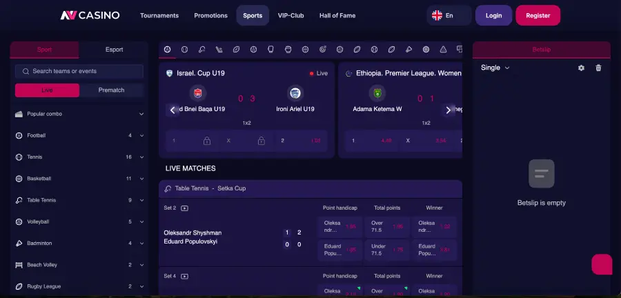 NV casino bewertung mit spieloberfläche und bonusbereich